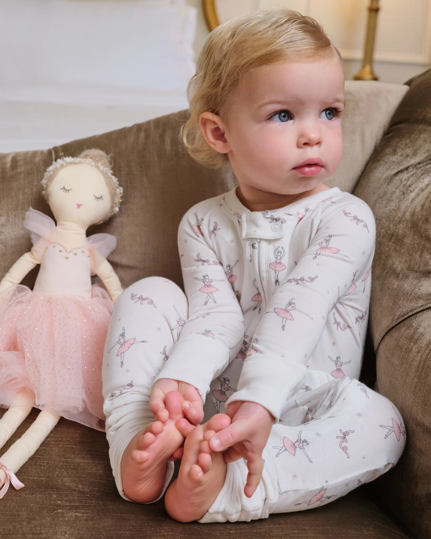 Sugar Plum Fairy Pima Peekaboo Romper