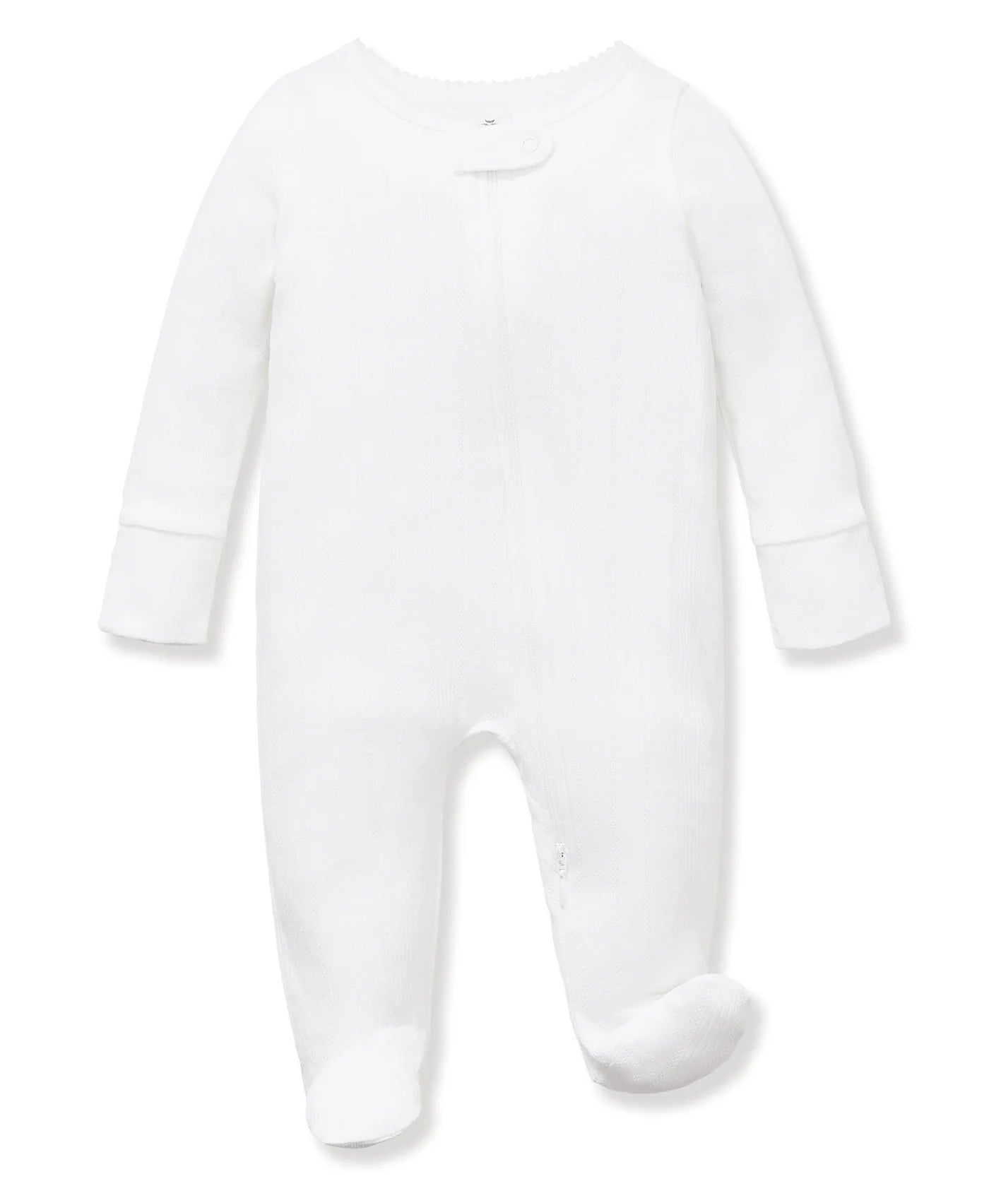 Petite Plume White Pointelle Romper
