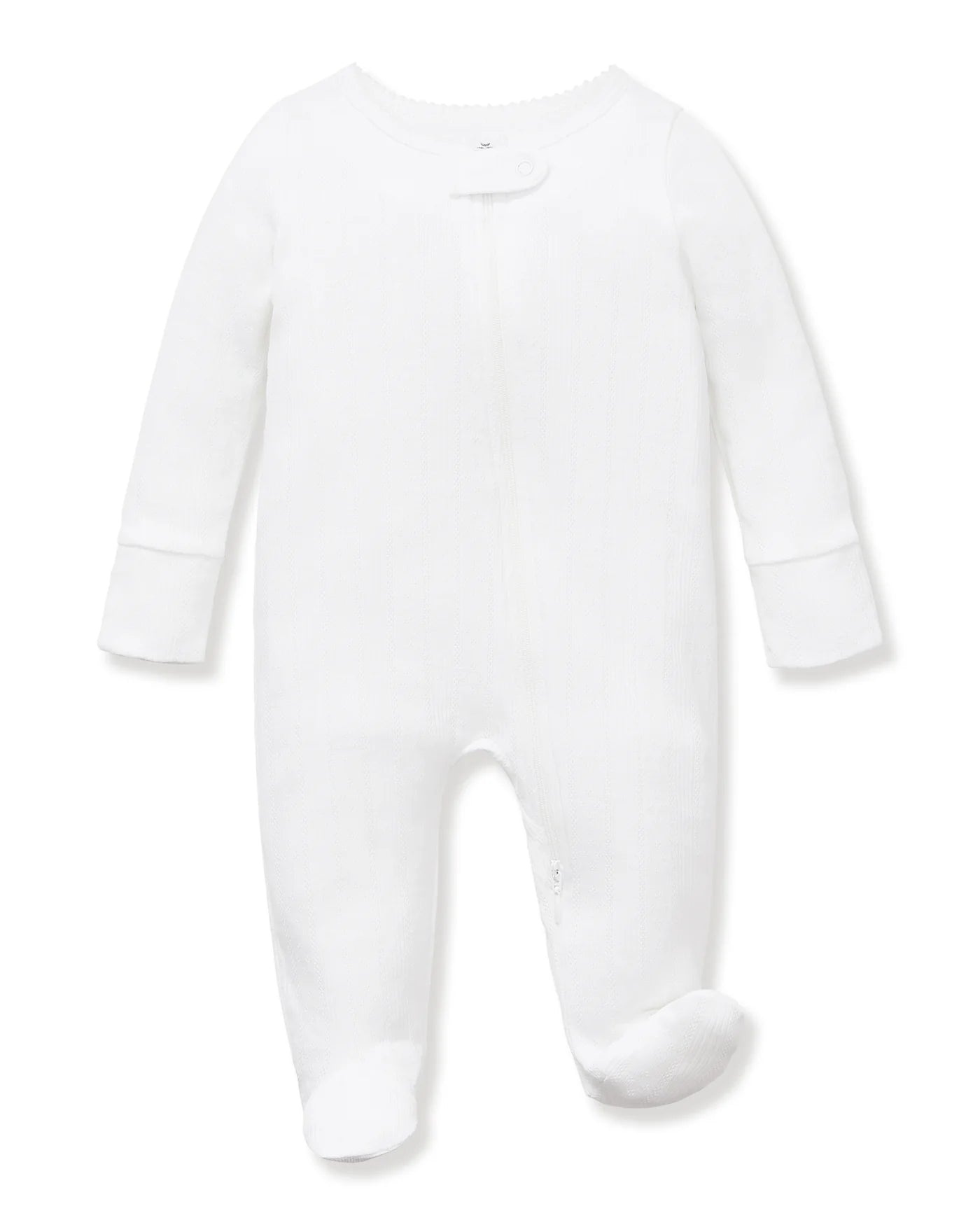 Petite Plume White Pointelle Romper