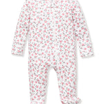 Petite Plume Pink Floral Pointelle Romper