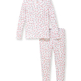 Petite Plume Pink Floral Pointelle Snug Fit Pajamas