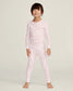 Pink Floral Pointelle Snug Fit Pajamas