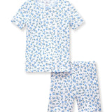 Petite Plume Blue Floral Snug Fit Short Set Pajamas