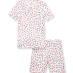 Petite Plume Pink Floral Snug Fit Short Set Pajamas