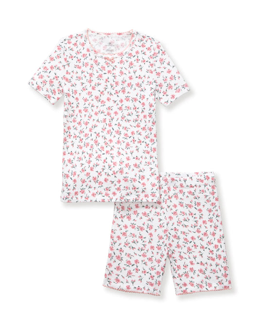 Petite Plume Pink Floral Snug Fit Short Set Pajamas