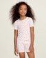 Pink Floral Snug Fit Short Set Pajamas