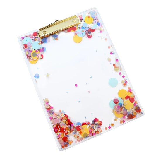 Packed Party Celebrate Every Day Confetti Clear Clipboard