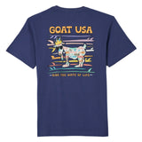 GOAT USA Surf T-Shirt- Navy