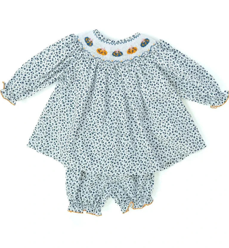 Ruth and Ralph Chinoiserie Smocked Annabelle Bloomer Set