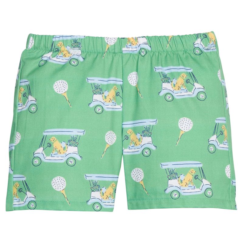 Little English Basic Short - Blue Paws on Par