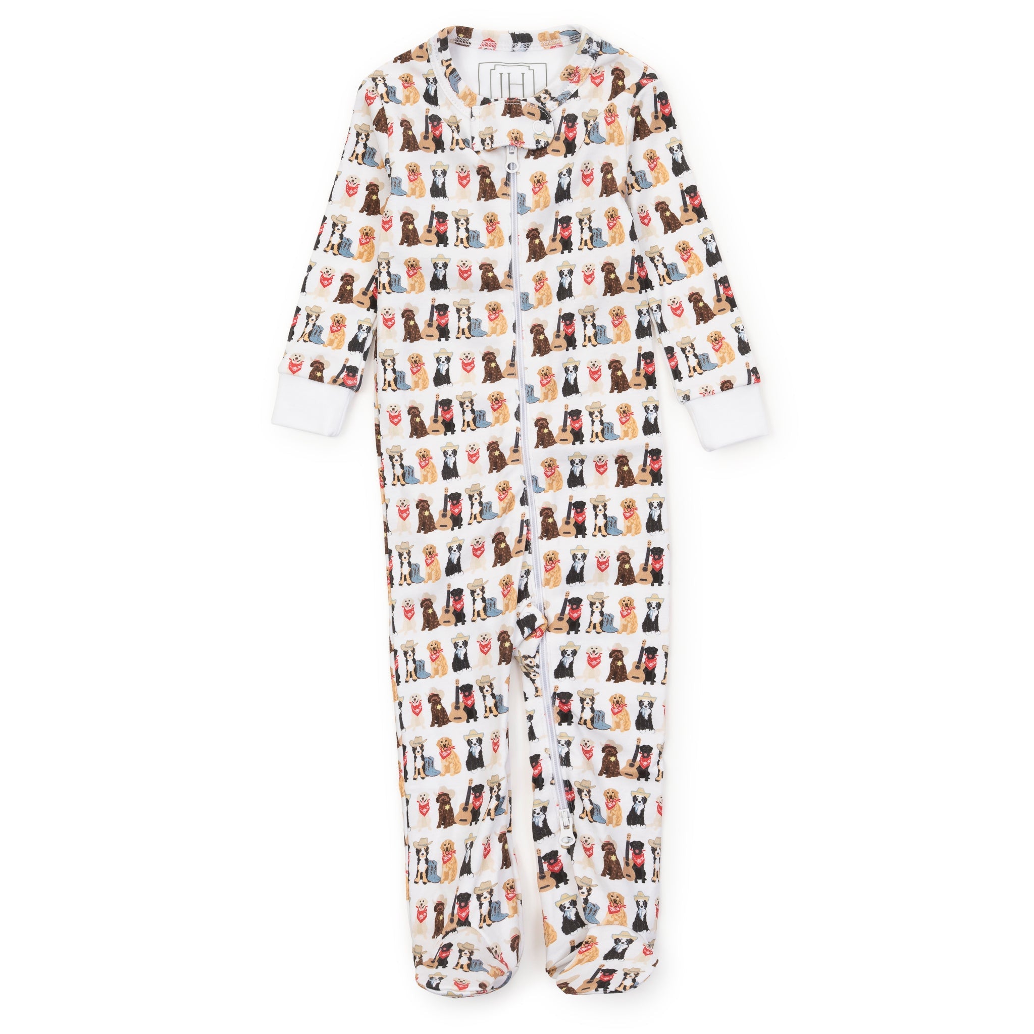 Lila and Hayes Parker Boys' Zipper Pajama - Western Pups
