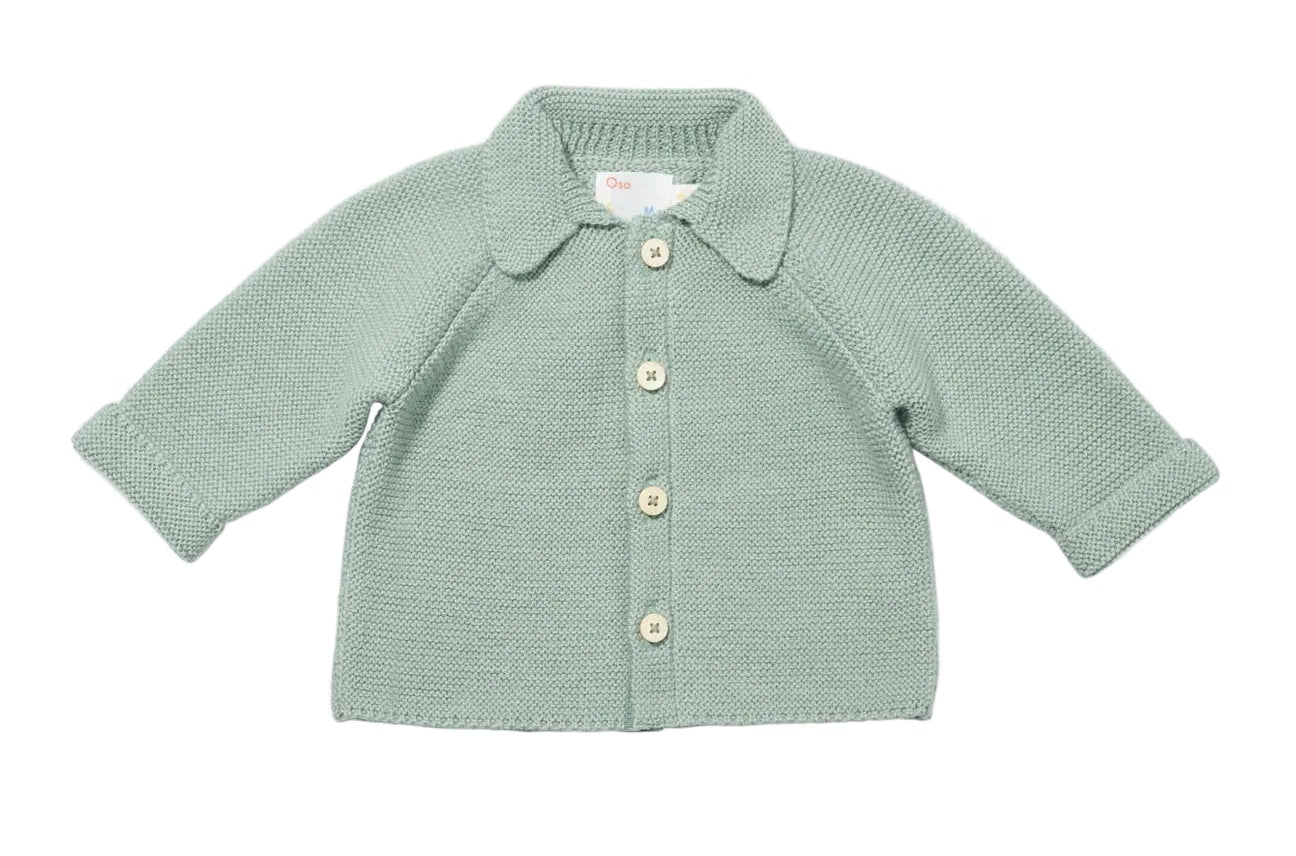 Oso & Me Paz Baby Jacket- Seafoam