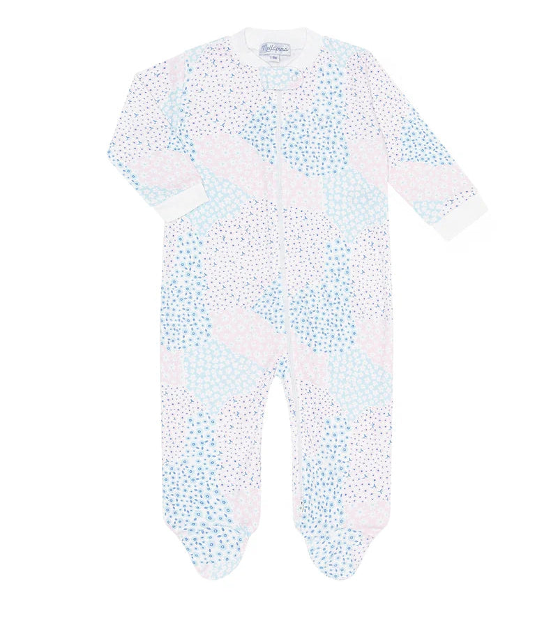 Nellapima Patchwork Zipper Footie