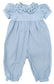 James and Lottie Blue Floral Cord Payton Long Bubble