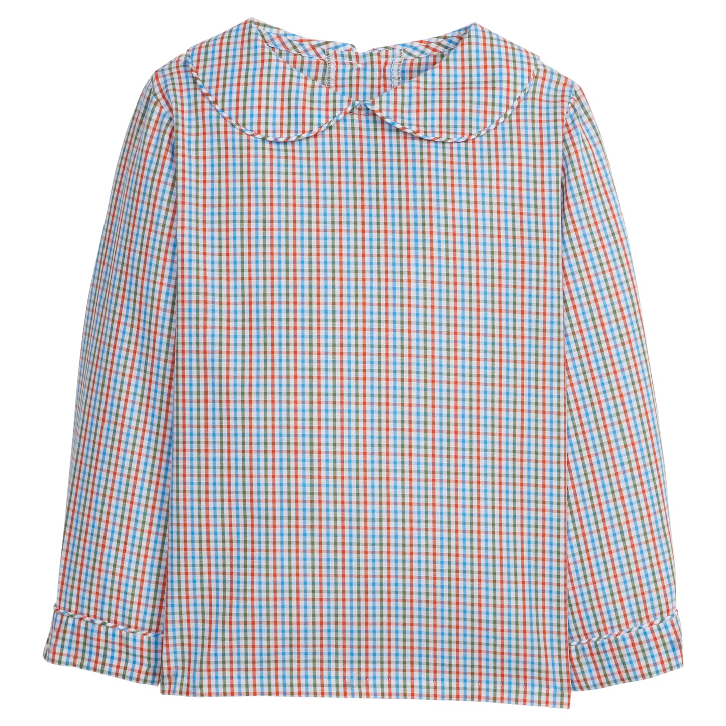 Little English Peter Pan Shirt - Teton Plaid