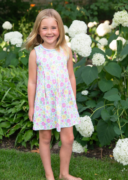 James and Lottie Blossoms and Blooms Penny Pleat Dress