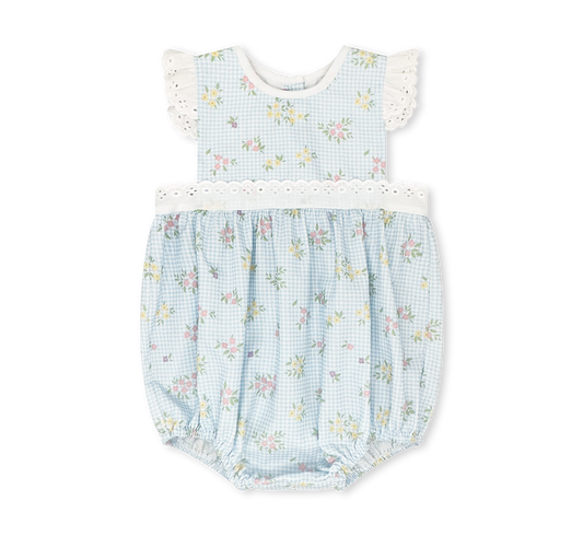 Lullaby Set Pinafore Bubble- Spring Time Blooms