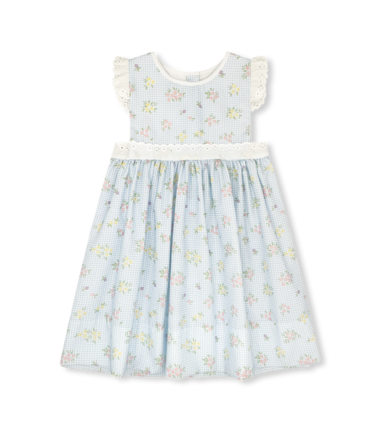 Lullaby Set Pinafore Dress- Spring Time Blooms