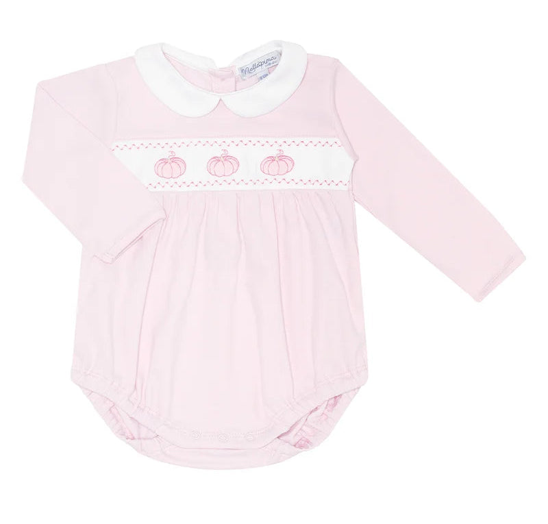 Nellapima Pink Pumpkin Patch Embroidered Bubble