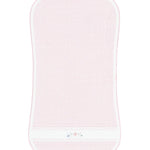 Nellapima Pink Herringbone Embroidered Burp Cloth- Flowers