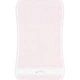 Nellapima Pink Herringbone Embroidered Burp Cloth- Flowers