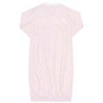 Nellapima Pink Herringbone Embroidered Gown- Flowers