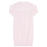 Nellapima Pink Herringbone Embroidered Gown- Flowers