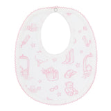 Nellapima Pink Lone Star Toile Bib