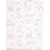 Nellapima Pink Lone Star Toile Blanket