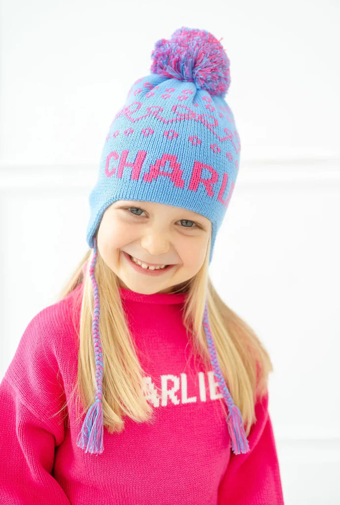 Ruth and Ralph Custom Knit Name Hat Toboggan