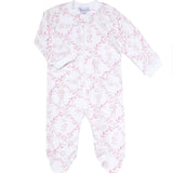 Nellapima Pink Bears Trellace Zipper Footie