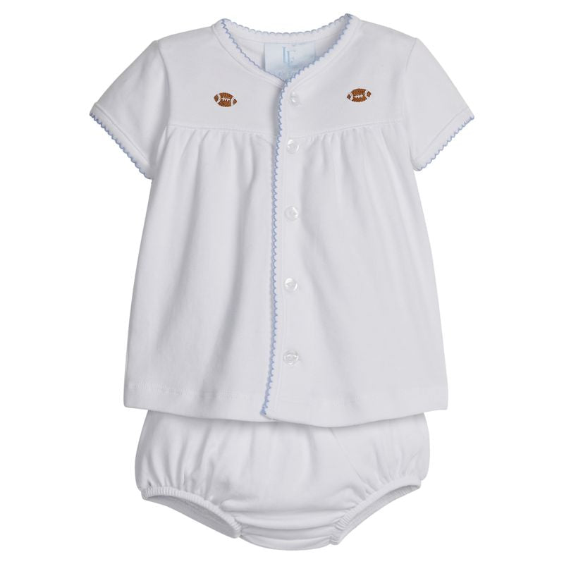 Little English Football Diaper Set