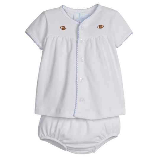 Little English Football Diaper Set
