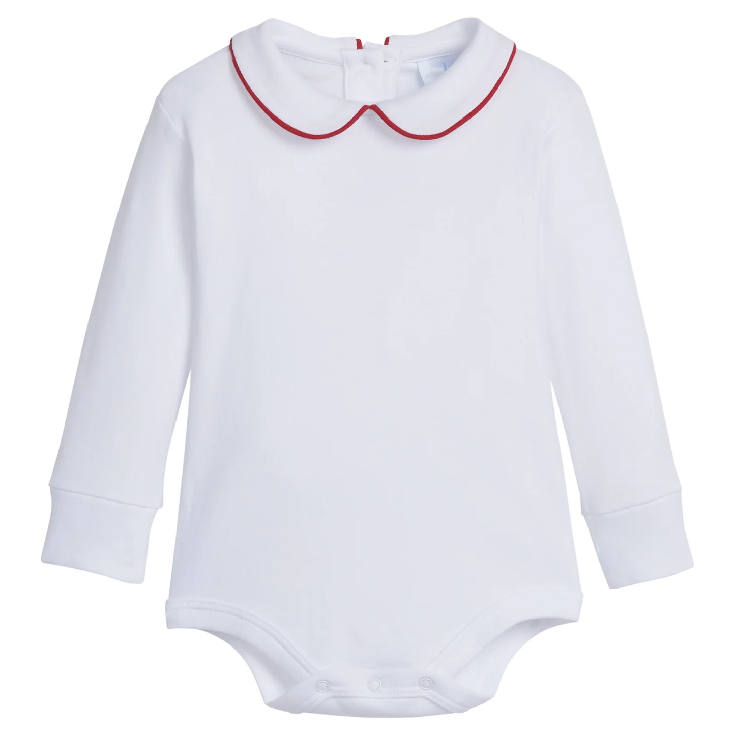 Piped Peter Pan Shirt - Red Piping