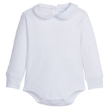 Piped Peter Pan Shirt - White