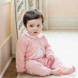 Pointelle Knit Set- Light Pink