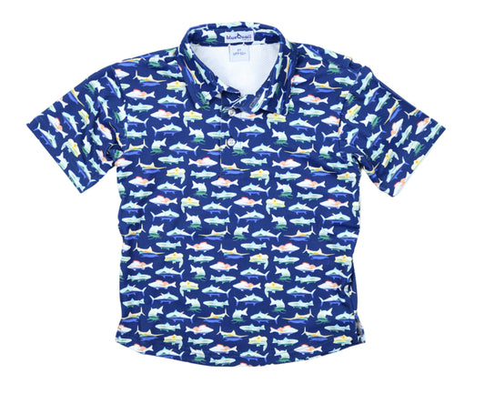 BlueQuail Catch of the Day Polo Short Sleeve Shirt
