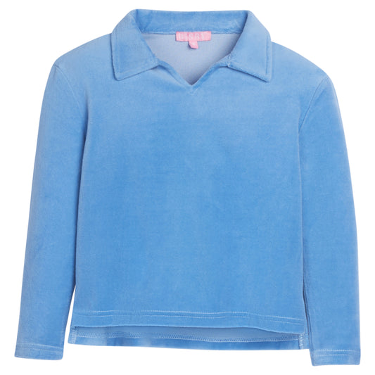 Bisby Polo Pullover- French Blue