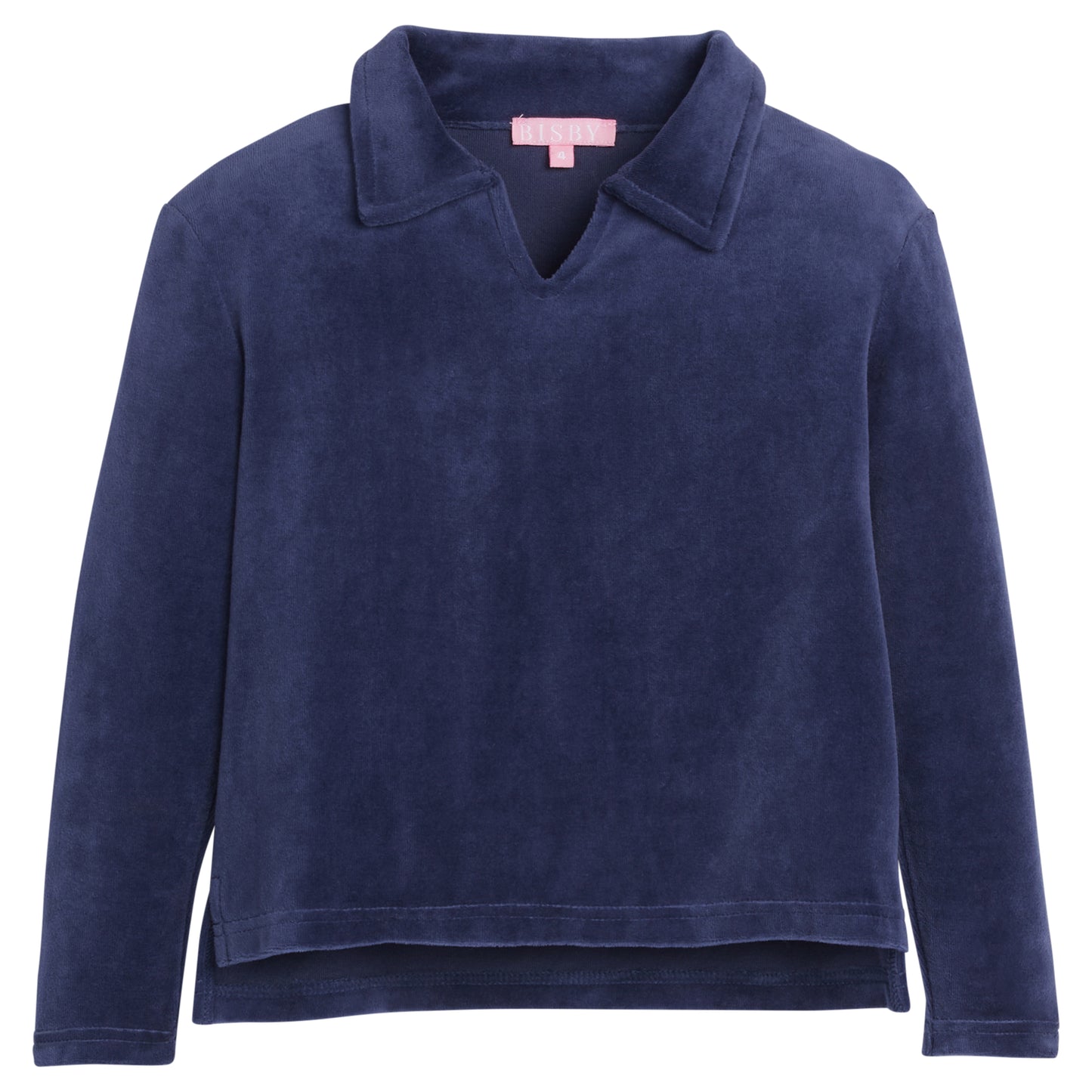 Bisby Polo Pullover- Navy Velour