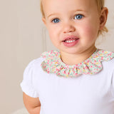 Adelaide Floral Petal Collar Bodysuit in Pink