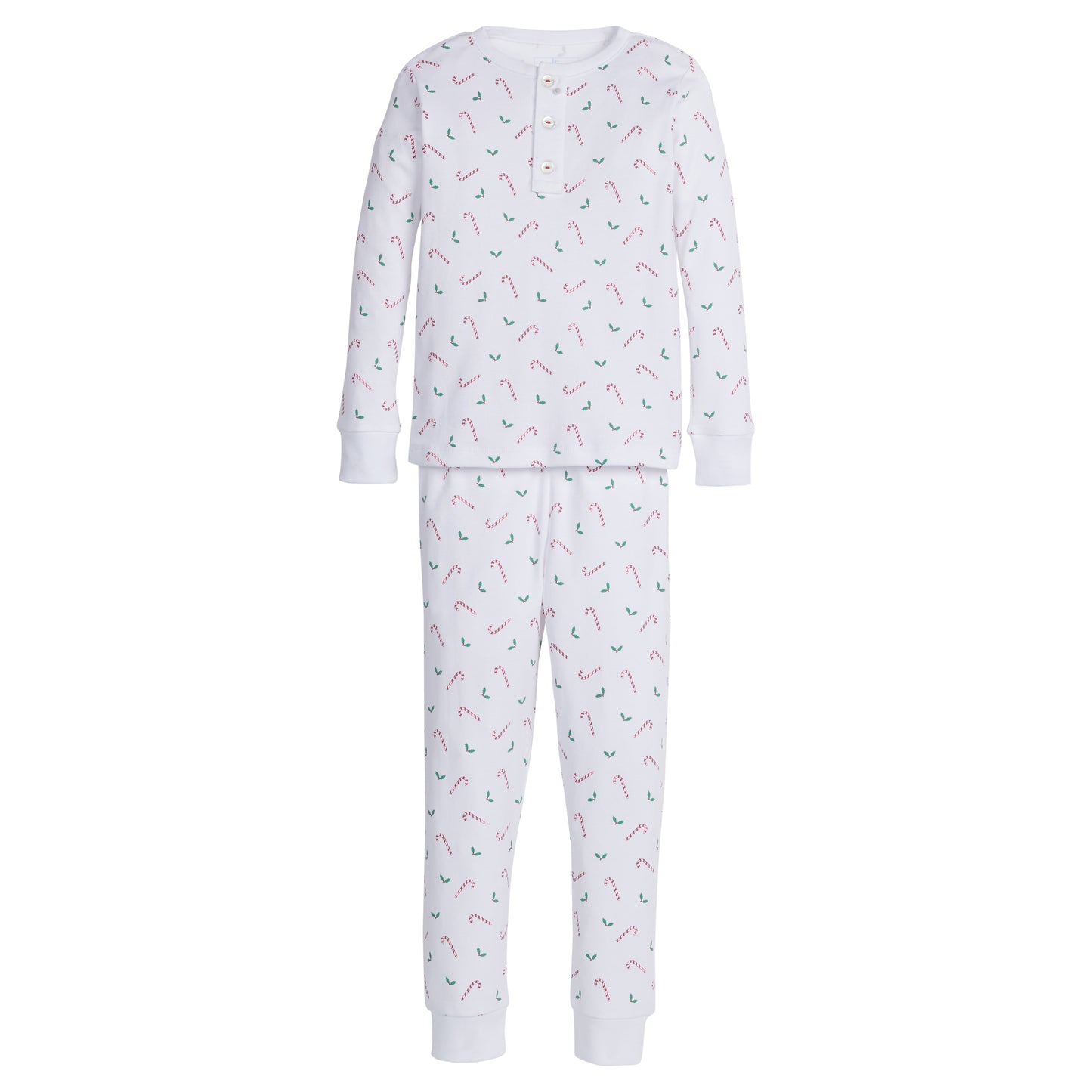 Little English Printed Jammies - Candy Cane Lane