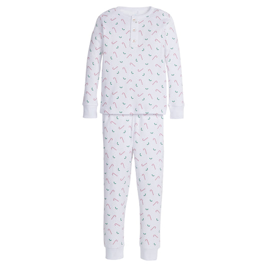 Little English Printed Jammies - Candy Cane Lane