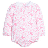 Printed Peter Pan Bubble - Bows and Ribbons