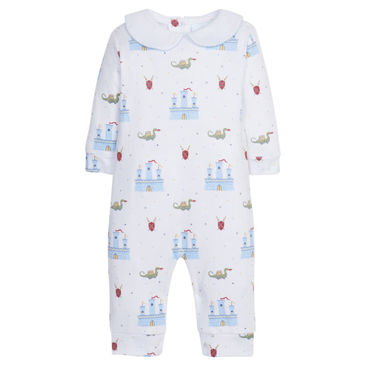 Little English Boy's Printed Playsuit- Fairytale