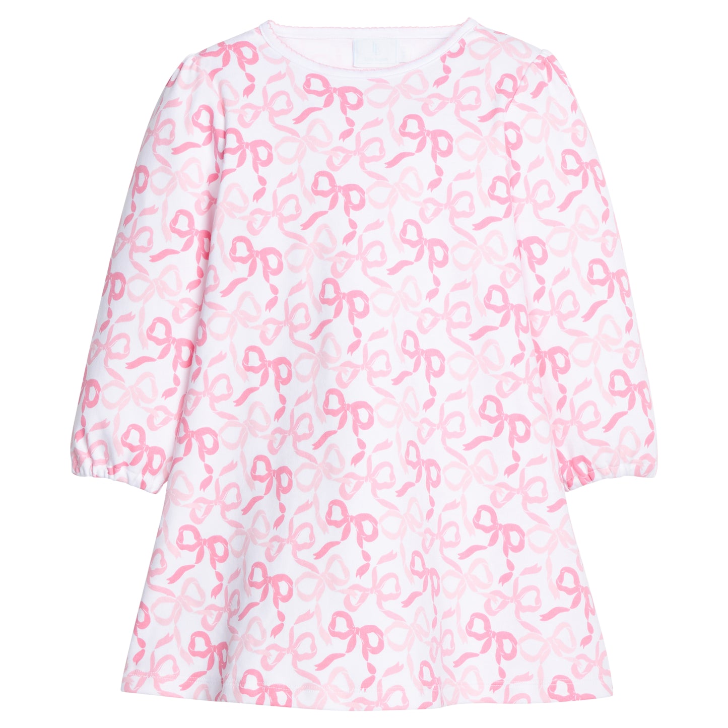 Printed T-Shirt Dress - Bows and Ribbons