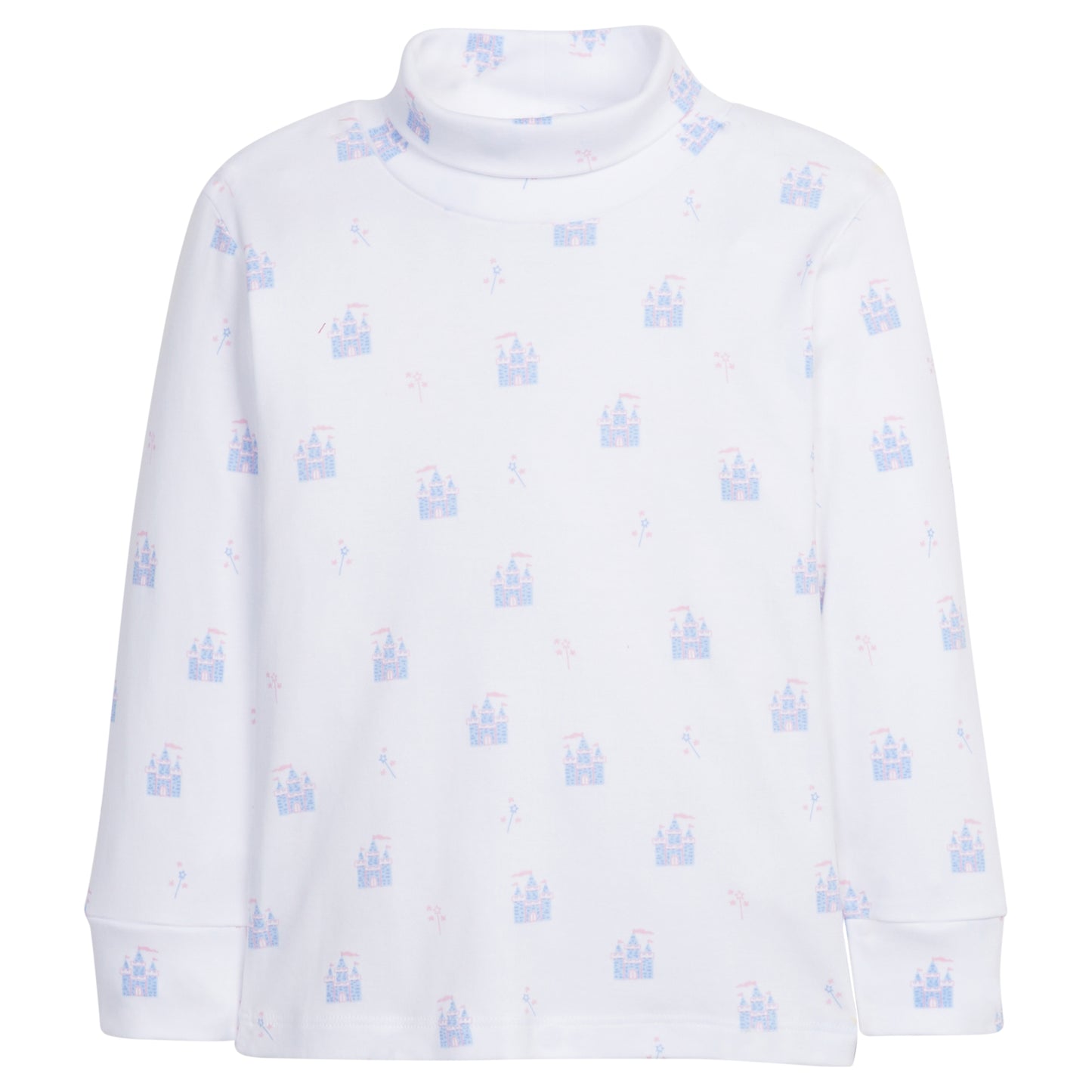 Little English Printed Turtleneck - Castles