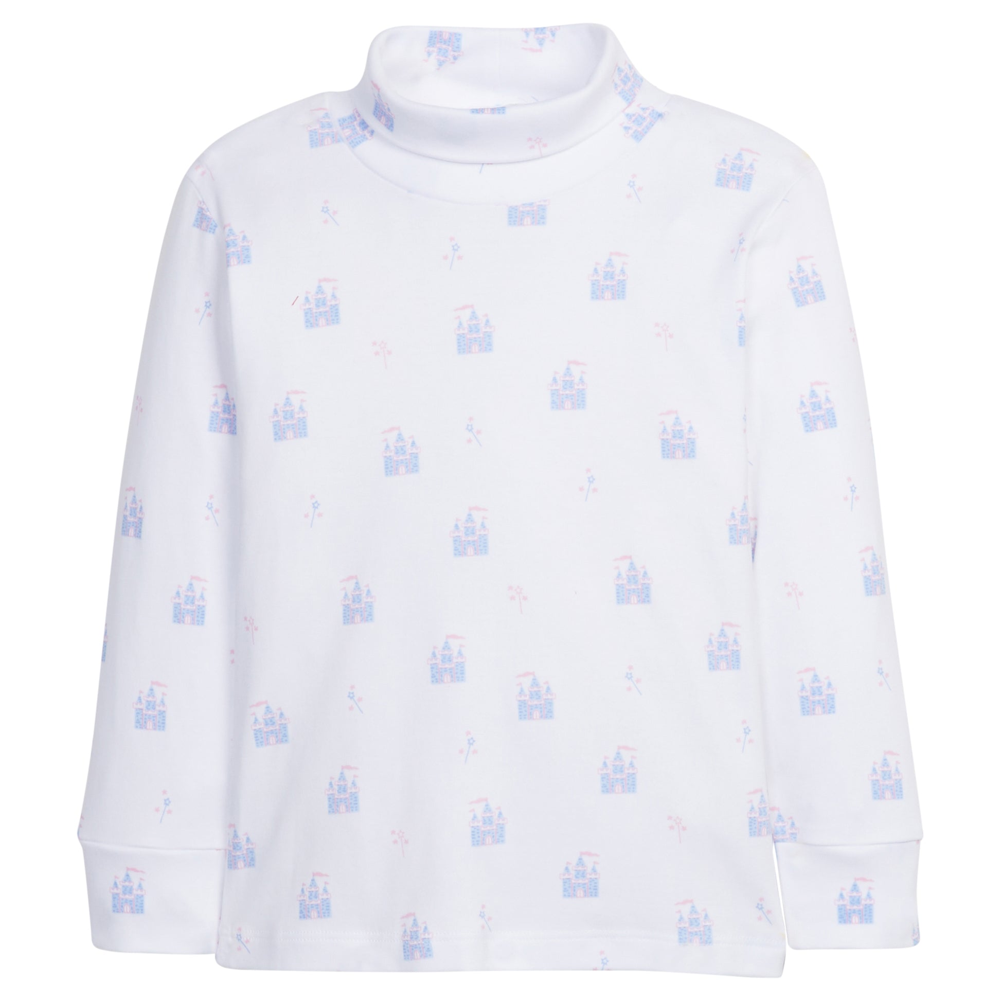 Little English Printed Turtleneck - Castles