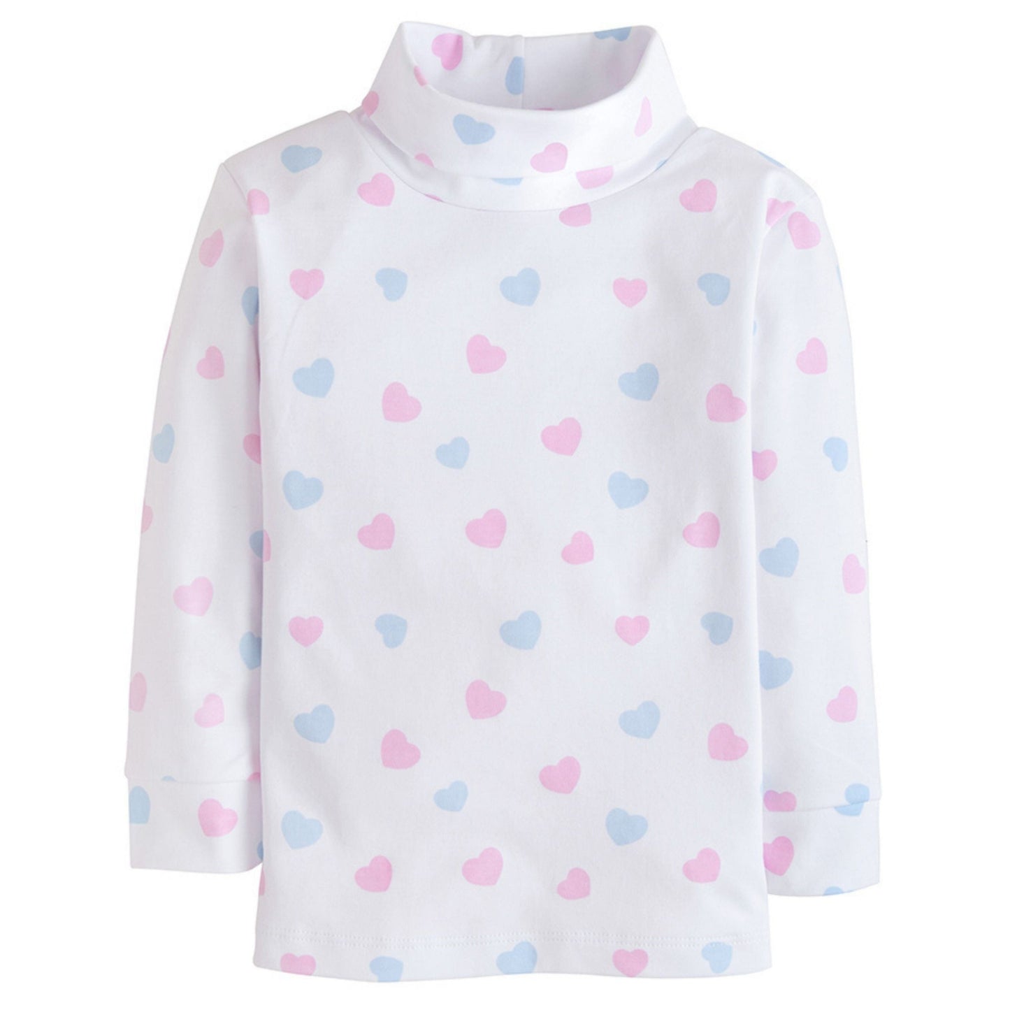 Printed Turtleneck - Hearts