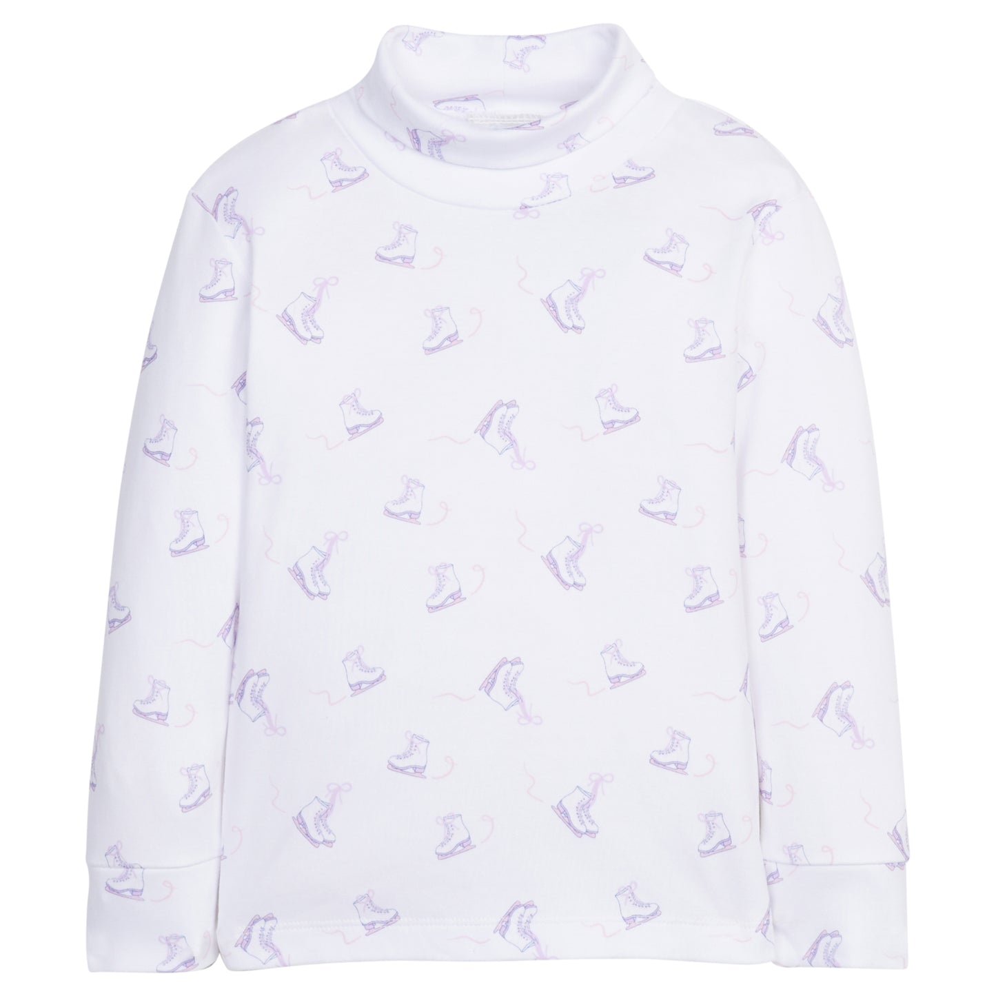 Little English Printed Turtleneck - Ice Skate