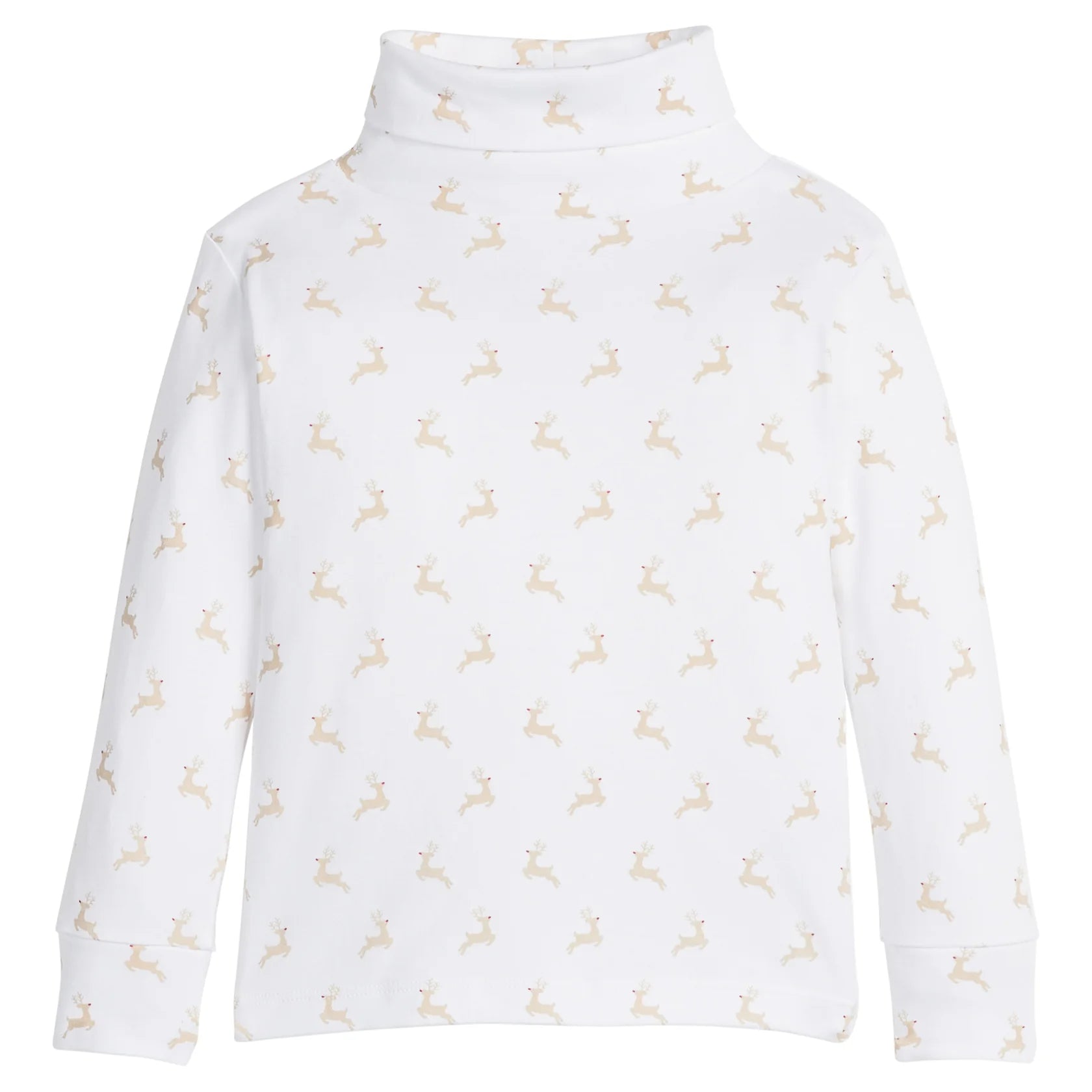 Little English Printed Turtleneck - Reindeer Games